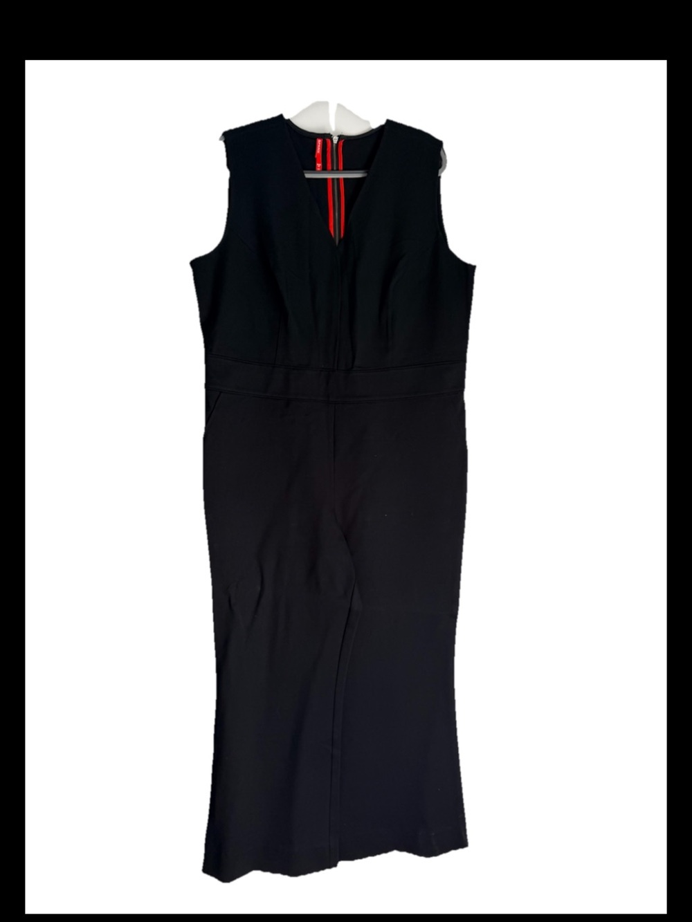 SPANX “The Perfect Jumpsuit “ Sleeveless Plus Stretch Black Sz 1X